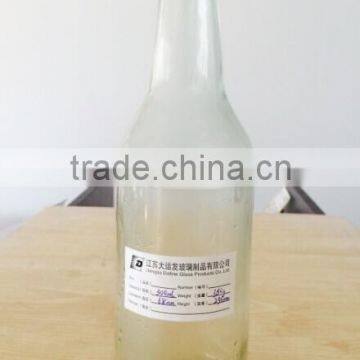 500ml clear glass acoholic beverage glass bottles wholesale 16oz