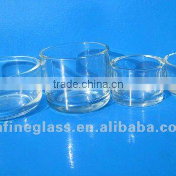 High Quality clear glass Candle container /candle cup