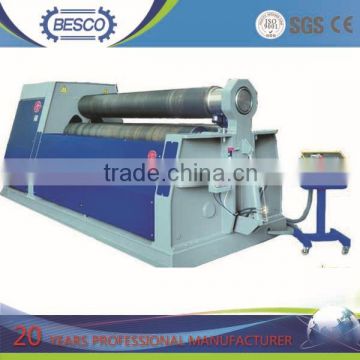 W11 series roll metal plate machine , mechanical 3-roller rolling steel , aluminum sheet roll