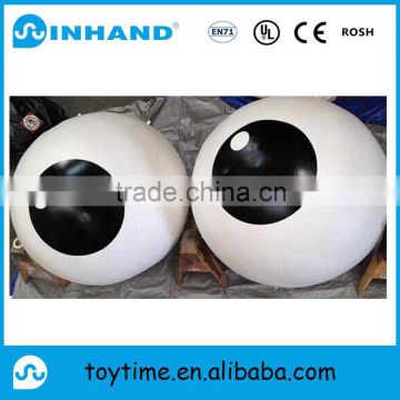 New design vivid pvc inflatable beach ball, advertising eye ball