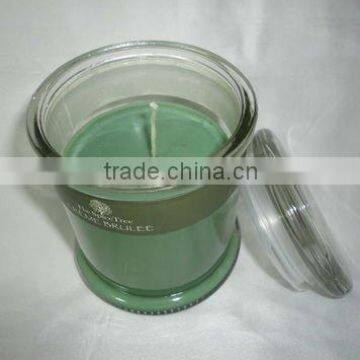 colorful scented candle, glass jar with lids candle
