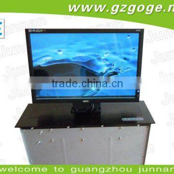 New deasign meeting table hidden system silver LCD lift
