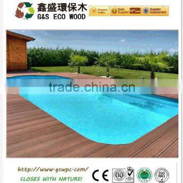 wpc decking for swimming pool surround/wpc decking supplier from China