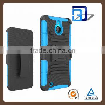 Buy From China Online 3 in 1 Holster Silicone + PC Hybrid Handy Kickstand Belt Clip Case for Microsoft Lumia 850 Accessories photo-4