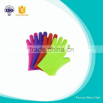 Factory produced Silicone Grip Heat Resistant Fireplace and Barbecue Gloves