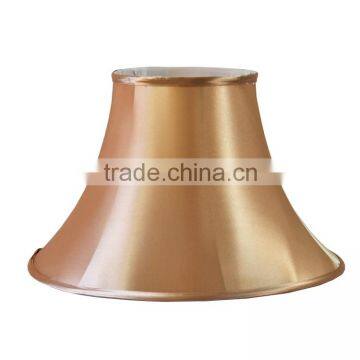 replacement high quality waisted round gold silk lamp shade for desk lamp hot selling