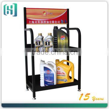 metal floor motor oil display rack/essential oil display stand/motor oil display rack