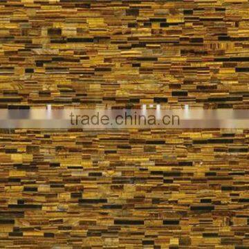 Luxury Semi precious marble yellow fossil translucent onyx agate home decor