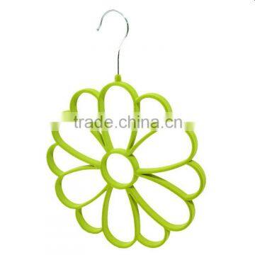 Hight Quality Green Color Velvet Flower Scarf Hanger photo-3