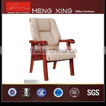 Big Size Solid Conference Chair/wooden Armrest Chair HX-AD502 photo-2