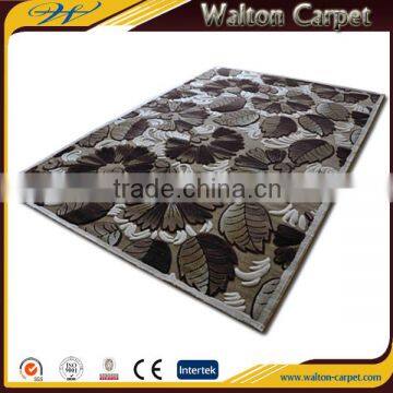 100% polypropylene machine woven modern hotel room 3D hand carved rugs