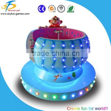 Indoor amusement park rides,360 degree ration round carousel ride,6 players carousel ride