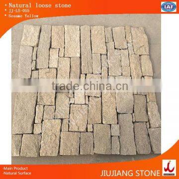 Sesame yellow sandstone loose stone exterior wall cladding