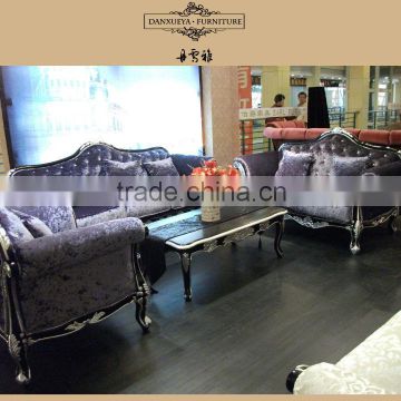 DXY-815C# Hotel usage furniture wooden sofa set designs and prices