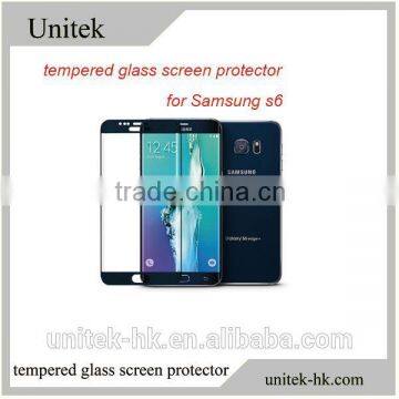 Trade Assurance Supplier! 2.5D Curved anti-fingerprint Tempered Glass Screen Protector For samsung galaxy s6