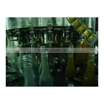 glass liquor bottle washing, filling and capping machine