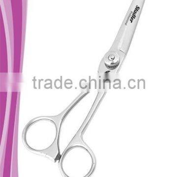 Hair styling shear rose line 6.5 inch fix finger rest adjustable tension dial mirror finish