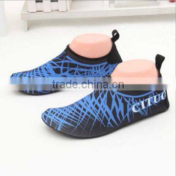 whole sale fashionable summer beach breathable printing pattern skin shoes