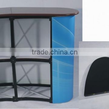 best sales round pole pop up sales counter,promotion table