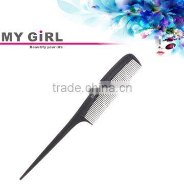 MY GIRL 2016 New Arrival Cheap Durable Professional Salon Comb Rat Tail Antistatic Carbon Fiber Comb Set photo-5