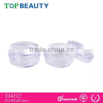 TJ4212 Transparent Cosmetic Empty Plastic Loose Powder Jar