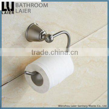 Contemporary Factory Supplier Zinc Alloy Brush Nicked Bathroom Sanitary Items Wall Mounted Toilet Paper Holder