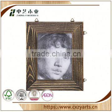 Antique New Unfinished Customized Cheap China Factory Hanging Guitar Shaped Wooden Photo Frame photo-4