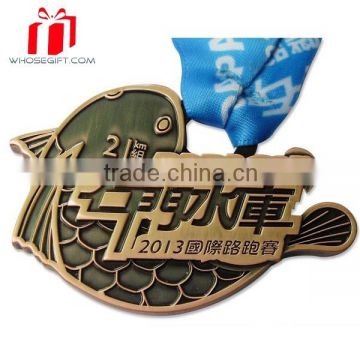 2015 Hottest Sale Customized Cheap Running Medals With Ribbons