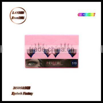 Eyelash factory mink eye lashes ,Marlliss 519 false lashes/blink lashes