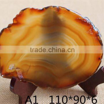 Natural Semi-precious Gemstone Agate Slice for Crafts