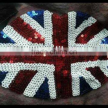 fashion UK flag embroidery patch