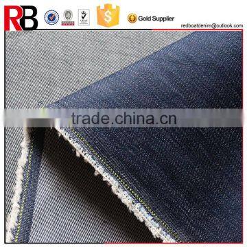 Factory Stock Lot Indigo Slub 72%Cotton Denim Fabric