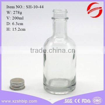 200ml factory price drinking glass wine bottle wholesale with screw lid