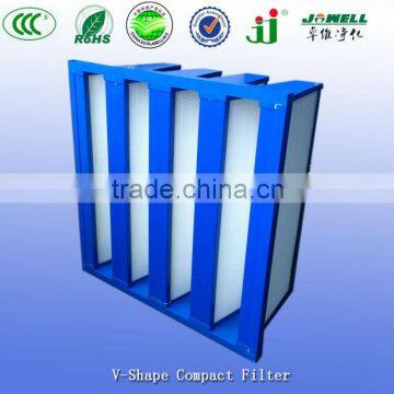 Plastic Frame HEPA Combind V Shape Filter H13 H14 EN779