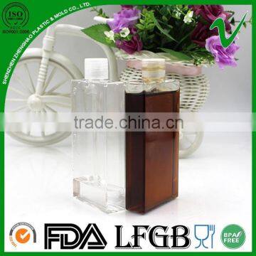 Hot sale food grade clear small plastic wine bottles