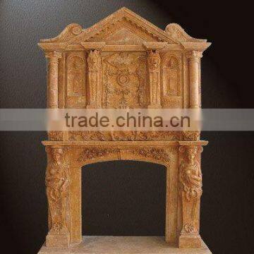 indoor decoration marble fireplace