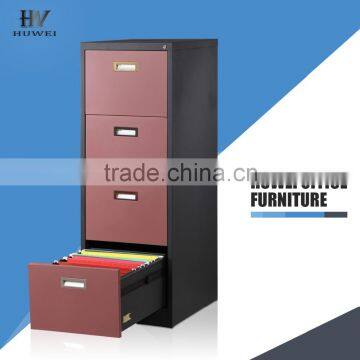 Office Funture 4 3 2 Drawer Combined Vertical Cold Rolled Steel Filing Cabinet with Lock Key