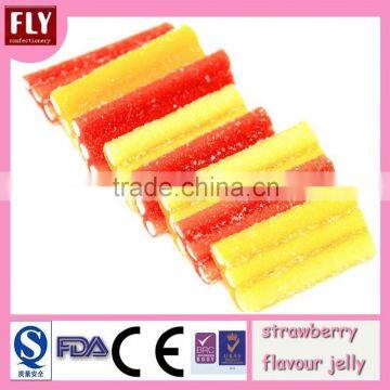 short tongue shaped jelly gummy candy center filling