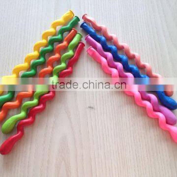 2016 Christmas toy Screw balloon / spiral shaped latex balloon