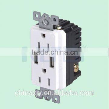 Different Design Wall USB Socket/Double USB socket 2.1A/multi socket with usb socket with switch