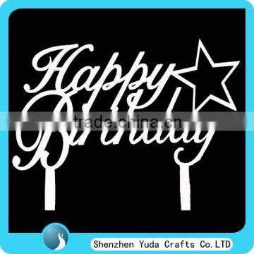 "Happy Birthday" Acrylic Cake Topper, Birthday Cake Topper For Kids Parents