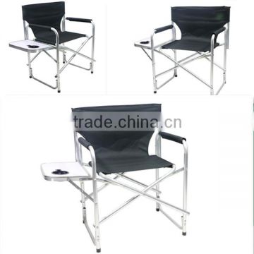 Cheap price aluminum folding director chair with table