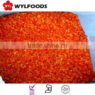 Frozen IQF red chilies dices/crushed best price