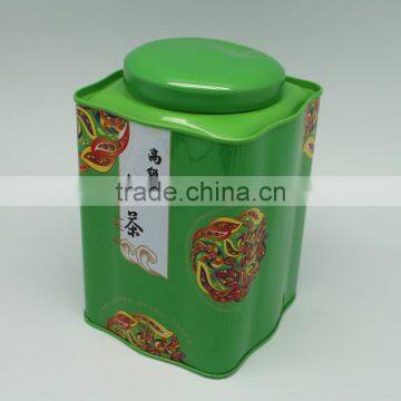 OEM metal tea box, wholesale rectangular tea gift box,empty tea box