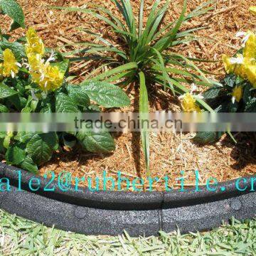 elastic eco-friendly anti-fatigue garden rubber protection border,rubber edge