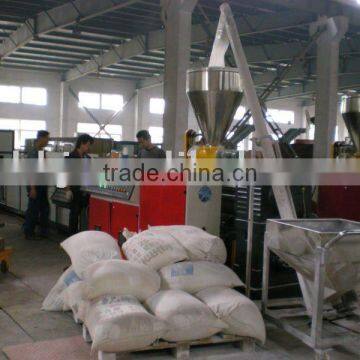 pvc special shape profile extruder line