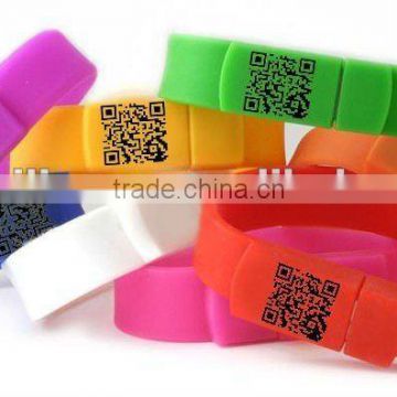 bracelet qr code flashing scanner usb