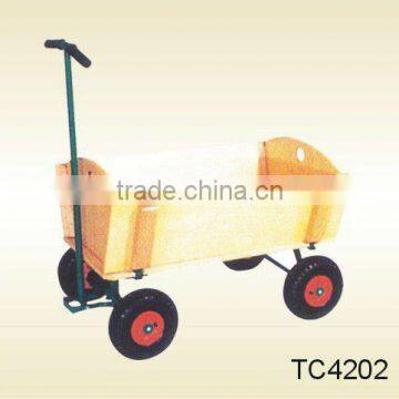 Premium Eco-Friendly Wooden Kid Trailer Toy L1075xW620xH1060mm.100Kg Capacity TC4202