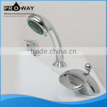 Proway Whirlpool Massage Bath-mixer Bathtub Parts Tap Set Zinc Alloy Handle Faucet Mixer