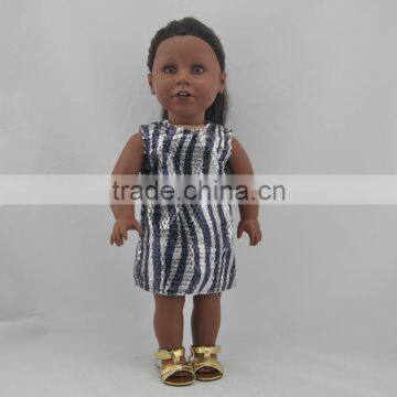 18 inch safety fit Black Mary Janes wholesale doll clothing